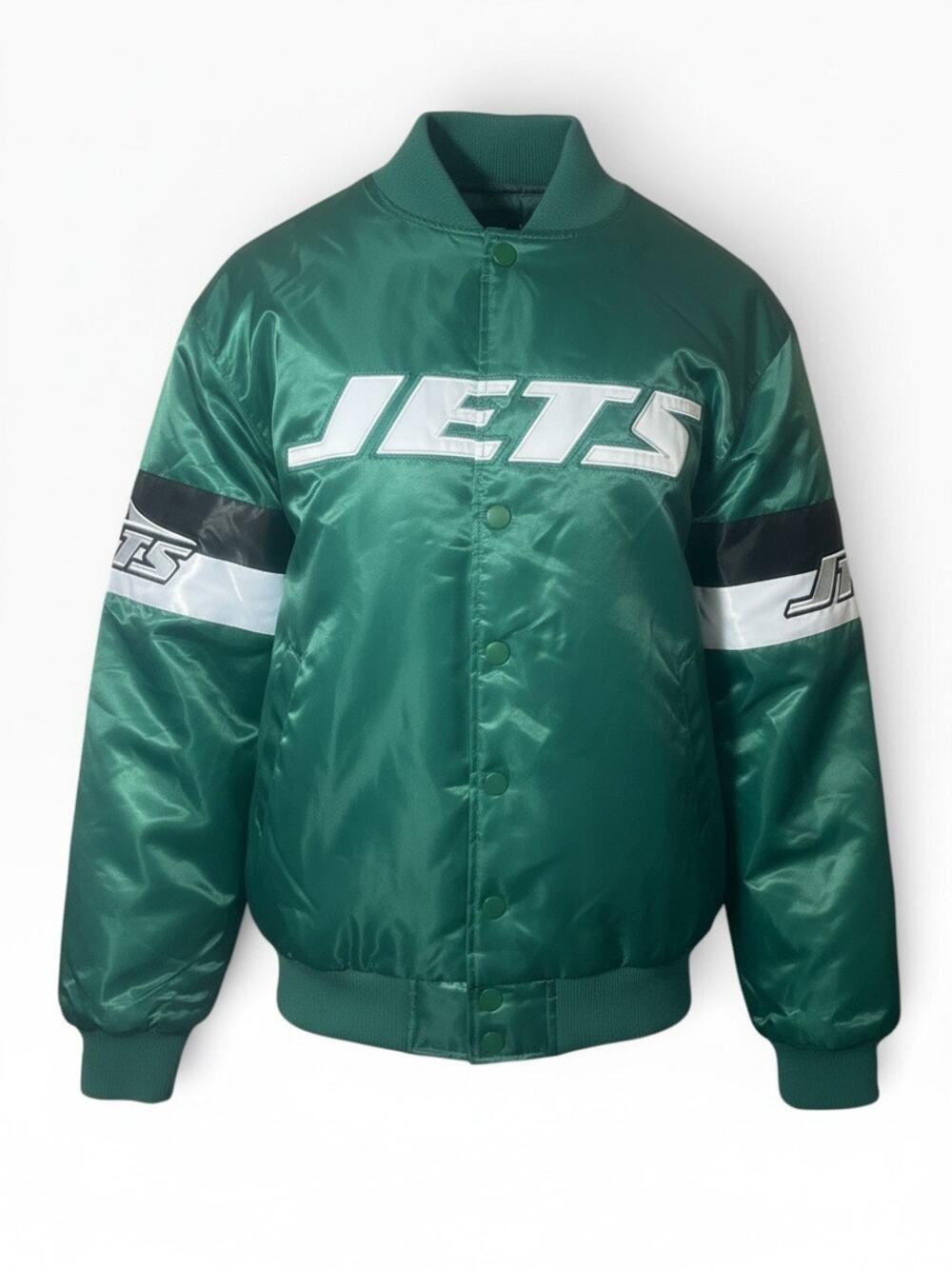 Starter NY Jets Football Jacket Size Large Unisex Snap Closure NWT MSRP $150